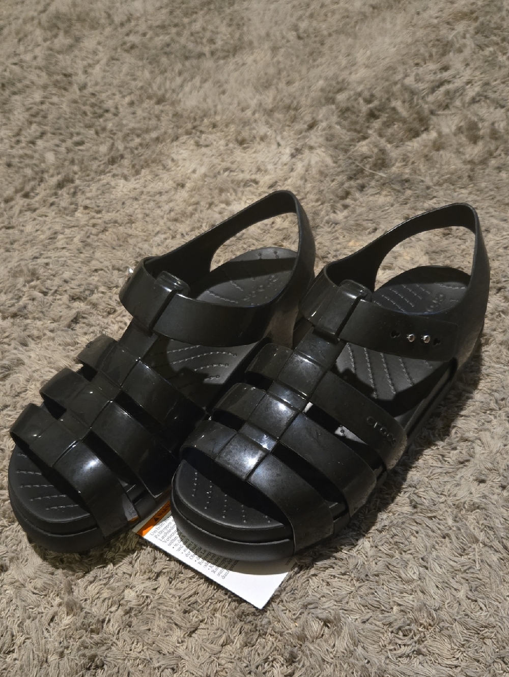 CROCS Splash Glossy Fisherman in Black